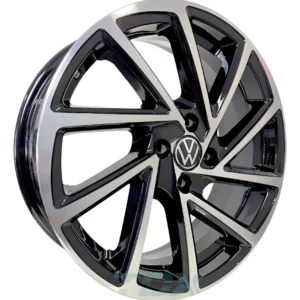 Rodas Zunky R-seven Fox Polo Bora Golf Aro 17 5x100 (jogo) + Bicos